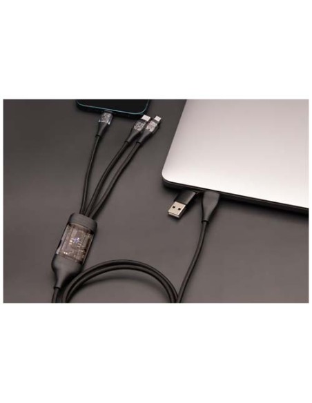 Cavo di ricarica rapida 5 in 1 da 100 W/5 A con display digitale SCX.design C50