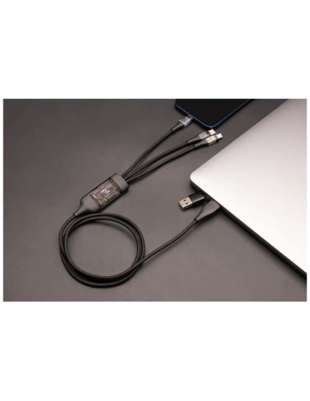 Cavo di ricarica rapida 5 in 1 da 100 W/5 A con display digitale SCX.design C50