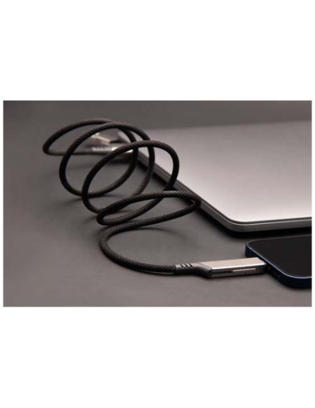 Cavo di ricarica magnetico ultraveloce 4 in 1 in PET riciclato da 100 W SCX.design C52 