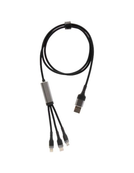 Cavo di ricarica ultraveloce 5 in 1 in PET riciclato da 100 W SCX.design C53